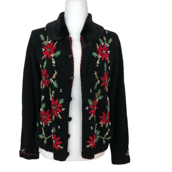 Victoria Jones Embellished Christmas Sweater - Picture 1 of 7